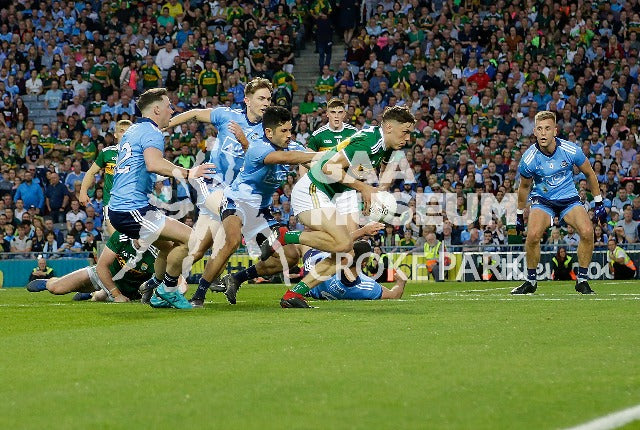David Clifford goes on the attack for Kerry during the 2019 All-Ireland Senior Football Final replay