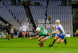 Chasing the sliotar in the 2020 All-Ireland Senior Hurling Final