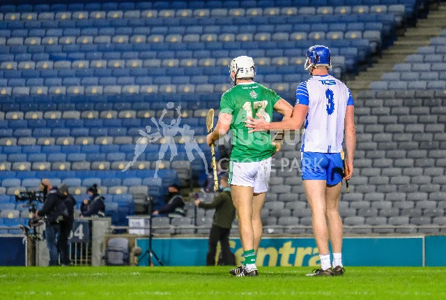 Conor Prunty and Aaron Gillane during the 2020 All-Ireland Senior Hurling Final