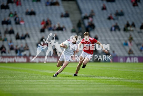 Cork and Galway players in action during the 2019 All-Ireland Minor Football Final 