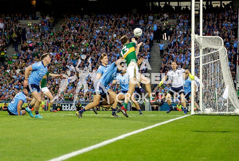 Kerry's David Clifford attacking the Dublin goal during the 2019 All-Ireland Senior Football Final replay