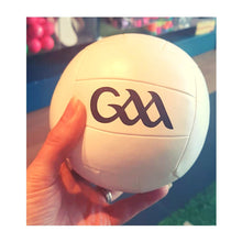 Load image into Gallery viewer, GAA Kick n Trick Football in hand 
