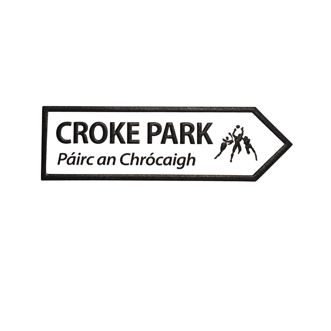 Croke Park White Roadsign Resin Magnet