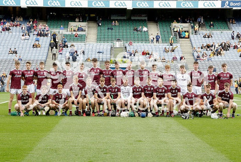 The Galway minor team before the 2019 All-Ireland minor hurling final